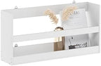 Furinno HERMITE Floating Nursery Book Shelves for Wall, White by Furinno-FitsYourSpaceFitsYourBudget
