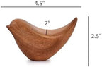 NIRMAN Acacia Wood Bird Statues Set Home Décor Bird Sculpture for Living Room, Bathroom, Office Modern Style Birds Decorative Ornaments (Set of 2) (4.5" x 2" x 2.5") - Image 6