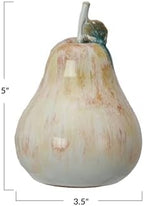Creative Co-Op Stoneware Pear Accent Decor, Multicolor - Image 2