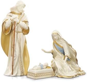Lenox 6238430 First Blessing Nativity 3-Piece Holy Family Figurine Set by Lenox