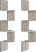 HOOBRO Corner Shelf Wall-Mounted, Set of 2 Floating Corner Shelves for Wall by HOOBRO