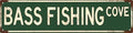 Bass Fishing Metal Sign 4x16 Inch Wall Decor for Home Bar for Man Cave & More Durable Metal Art for Sports Enthusiasts by LMDDFZS