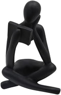 Jinkoozz Reading Women Statue, Thinker Sculptures, Abstract Art Ornament, Modern Aesthetic Figurine Decoration, Suitable for Home Living Room Bedroom Office Shelf Table Desk Bookshelf Decor by Jinkoozz