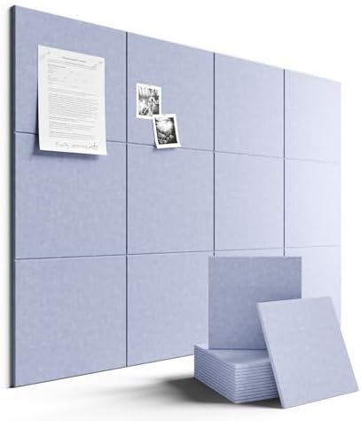 Fluxynara Felt Bulletin Board & Cork Board Alternative 48'' x 36'' - 12 Pack by FLUXYNARA