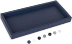 Silicone Bathroom Vanity Tray Dish Soap Holder Sink Organizer, Dark Blue by Heagoale
