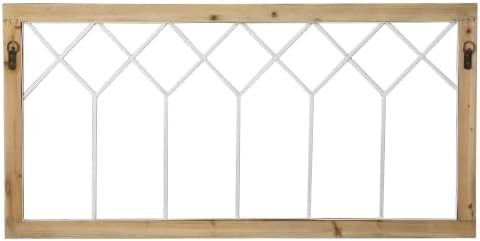 Sintosin Rustic Window Frame Wall Decor 19 X 39 Inches, Distressed White - Image 7