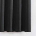 Black Blackout Curtains 52 x 63 Inch Length/Set of 2 Curtain Panels/Thermal - Image 8