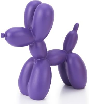 4 Inch Matte Purple Balloon Dog Sculpture by AMOIENSIS