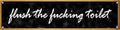 Flush The Toilet Street Sign Retro Funny Wall Decor Metal Tin Signs Fall Season Horror Theme Inappropriate Humor Bar Home College Dorm Decor 16x4 in by Aimlayton