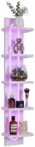 Homaterial RGB 5-Tier Floating Shelves for Decor and Storage by Homaterial