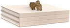 Decorative Linen Book Set – Set of 3 Extra Large Real Books | Coffee Table & Shelf Mantle Decor | Modern Home Decoration | Guest Book Journals [Cream/Natural] by Unknown