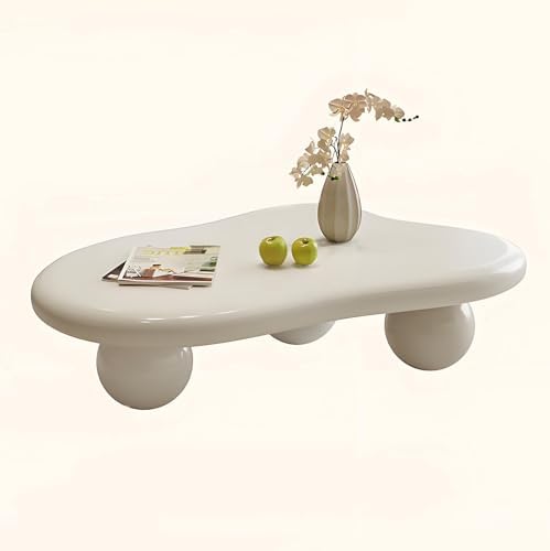 Vintage Cream Coffee Table by Unknown