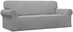 Easy-Going Stretch Oversized Sofa Couch Slipcover Washable Light Gray | 1-Piece - Image 9