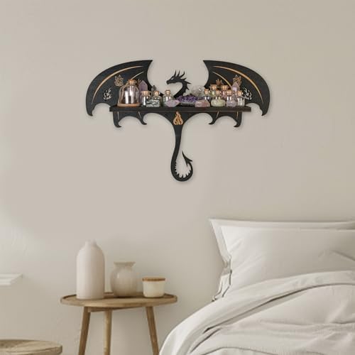 Dragon Shelf, Gothic Wall Decor, Crystal Shelf Display, Fantasy Decor Gift - Image 7