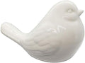 NEW White Bird Figurine, Ceramic Chubby Bird Figure Cottage Animal Bird Statue Decorations for Home Garden Decor Accents by realideas