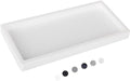 Silicone Bathroom Vanity Tray Dish Soap Holder Sink Organizer, White by Heagoale