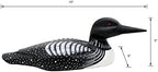 CVHOMEDECO. Primitives Hand Engraving and Painted Wood Loon Farmhouse Figurine Decorative Accent, 15 Inch - Image 5