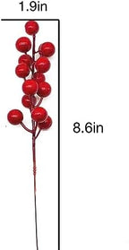 SOTOLAN 30pcs Artificial Red Berry Picks - Christmas Holly Berry Branches Red Berry Stems for Holiday Home Decor and DIY Crafts - Image 4
