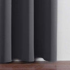 Blackout Curtains 66 x 95 inch/Grey Curtains Set of 2 Panels/Thermal Insulated - Image 9