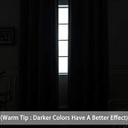 Yakamok Dark Green Room Darkening Curtains 84 inch Sliding Door Drapes | 1 - Image 2