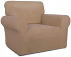 PureFit Super Stretch Chair Covers Fleece Couch Covers - Image 8