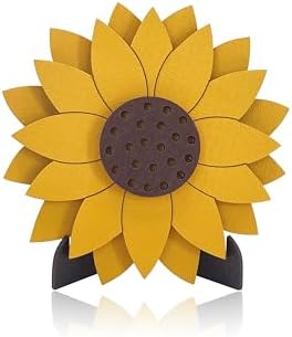 Sunflower Decor For Tables, Farmhouse Sunflower Standing Wooden Table Sign, Spring Summer Decor For Home Office Tables Kitchen Farmhouse, Ideal Gift For Friend Family Teacher - Image 6