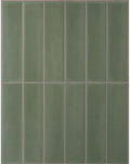 Smart Tiles Peel and Stick backsplash, Stacked Olive Green, 11.43"x9" by SmartTiles-OriginalPeelandStickBacksplashTiles