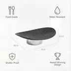 12" Modern Decorative Fruit Bowl for Kitchen Counter - Unique Egg-Shaped Pedestal Centerpiece Bowl for Dining Table, Abstract Resin Catchall Key Bowl for Entryway Table, Chic Coffee Table Decor Gift - Image 6