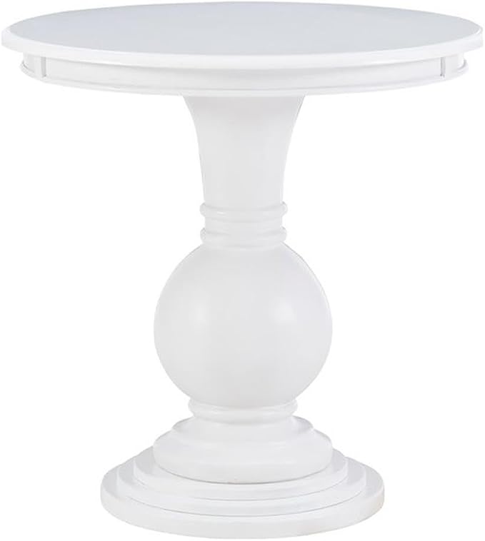 Pemberly Row Round Wood Accent Table, 26 in Height, MDF by PEMBERLYROW