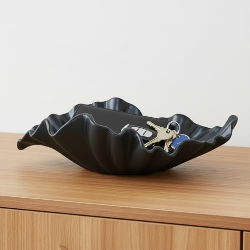 Black Large Decorative Bowl - 16” Fruit/Key/Purse Bowl for Home - Image 6
