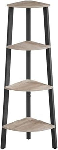 VASAGLE 4-Tier Corner Shelf Stand, Modern Ladder Shelf by VASAGLEbySONGMICSHOME