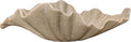 16" Large Decorative Bowl decor, Modern Home Decoration Scallop Bowl,Fashion Key Bowl for Entrance Table, Decorative Fruit Bowl for Kitchen Counter, Ruffle Decor, Artificial Stone Beige by DecorativeBowl