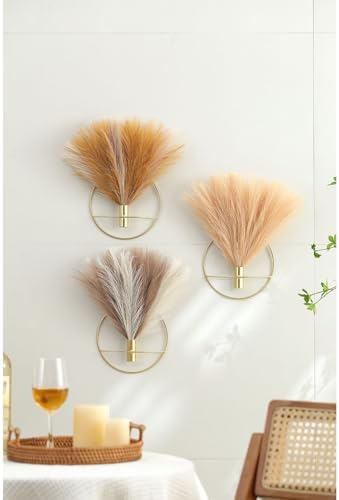 Pretty Jolly Boho Pampas Wall Decor Gold Metal Wall-Mounted Art - Image 5