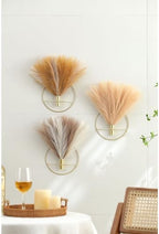 Pretty Jolly Boho Pampas Wall Decor Gold Metal Wall-Mounted Art - Image 5