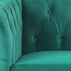 Chesterfield 3 Seater Sofa, Modern Velvet Tufted Couch 3 Seater - Image 9