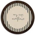 CFFJLHN Vintage Christian Bible Verses Wall Art Round Wooden Decor by Unknown