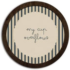 CFFJLHN Vintage Christian Bible Verses Wall Art Round Wooden Decor by Unknown