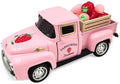Strawberry Decor Vintage Truck with Mini Fake Strawberries and Wooden Crate by Teeloray