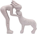 Abstract Person & Dog Figurine, Shelf Decor Dog Statue Gift for Dog Lovers by Unknown