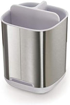 Joseph Joseph EasyStore Stainless-Steel Toothbrush Holder Bathroom Storage Countertop Organizer Caddy, Small - Image 4