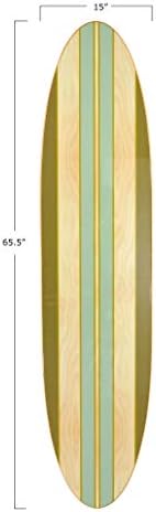 Creative Co-Op Surfboard Style Wood Wall Decor - Image 2