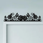 CUTHOLLOW Rose Lace Door Topper Sign Metal Wall Art Decor by CUTHOLLOW