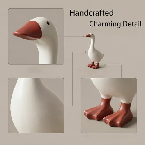 Desk Goose 7 inch Gifts for Women, Mini Desktop Goose Statue Decor for Living Room Bedroom Bookshelf and Office - Image 5