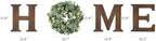 Mkono Home Sign Wall Decor, Farmhouse Wood Letters Eucalyptus for O, Brown - Image 5