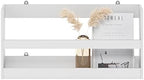 Furinno HERMITE Floating Nursery Book Shelves for Wall, White - Image 4