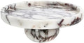 Marble Decorative Tray, 7" Round Marble Tray for Coffee Table by FutureStone