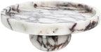 Marble Decorative Tray, 7" Round Marble Tray for Coffee Table by FutureStone