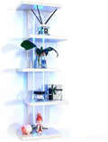 Homaterial 5 Tiers Floating Shelves with Built-in Lights, White by Homaterial