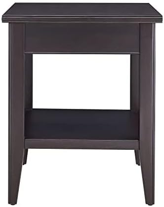 Leick Home Laurent End Table, Solid Wood, 1 Drawer, Bottom Display Shelf - Image 5