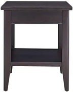 Leick Home Laurent End Table, Solid Wood, 1 Drawer, Bottom Display Shelf - Image 5